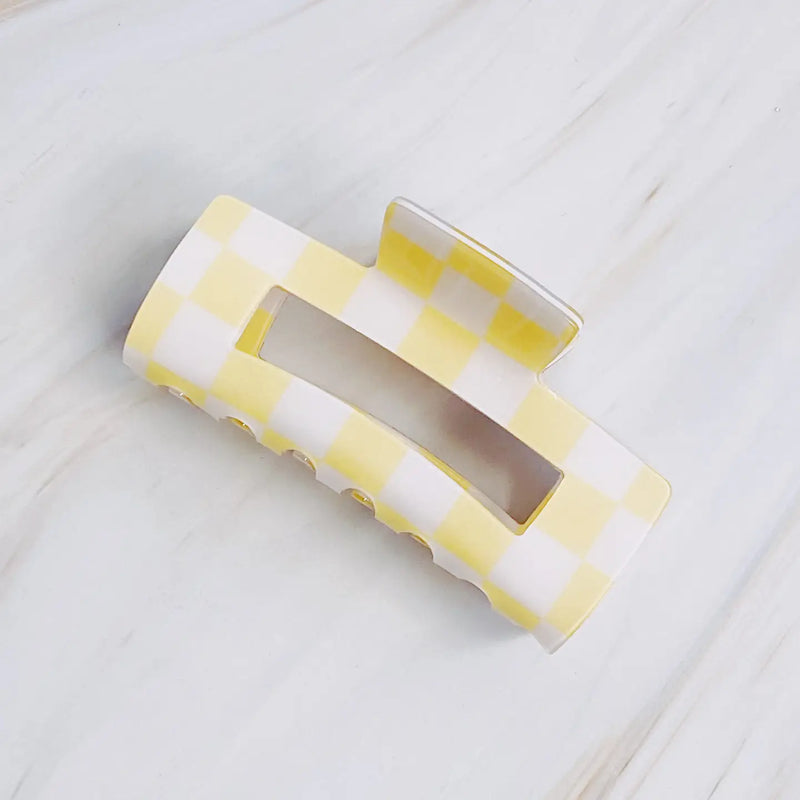 Checker Lovers Hair Claw Clip