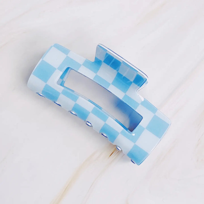 Checker Lovers Hair Claw Clip