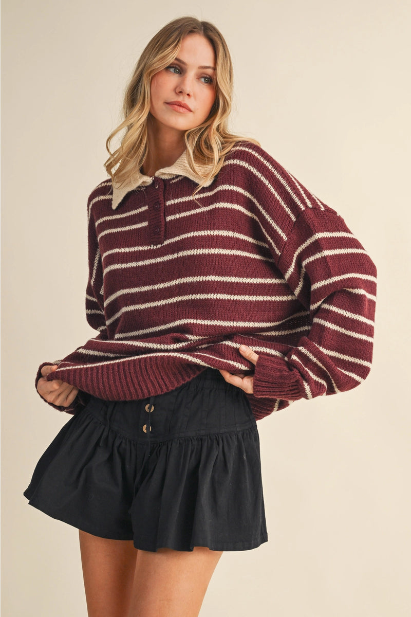 Sloane Collared Sweater