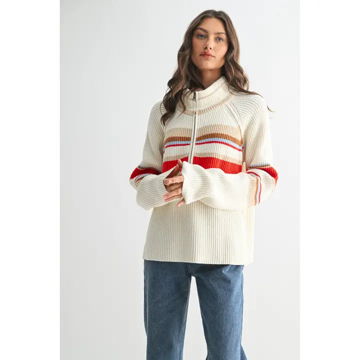 Dylan Zip Henley Sweater