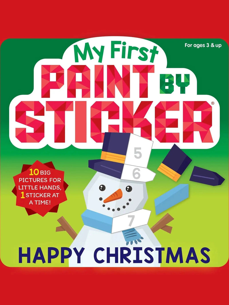 My First Paint By Sticker: Happy Christmas