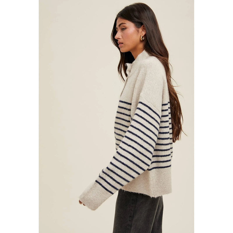 Brynn Half-Button Sweater