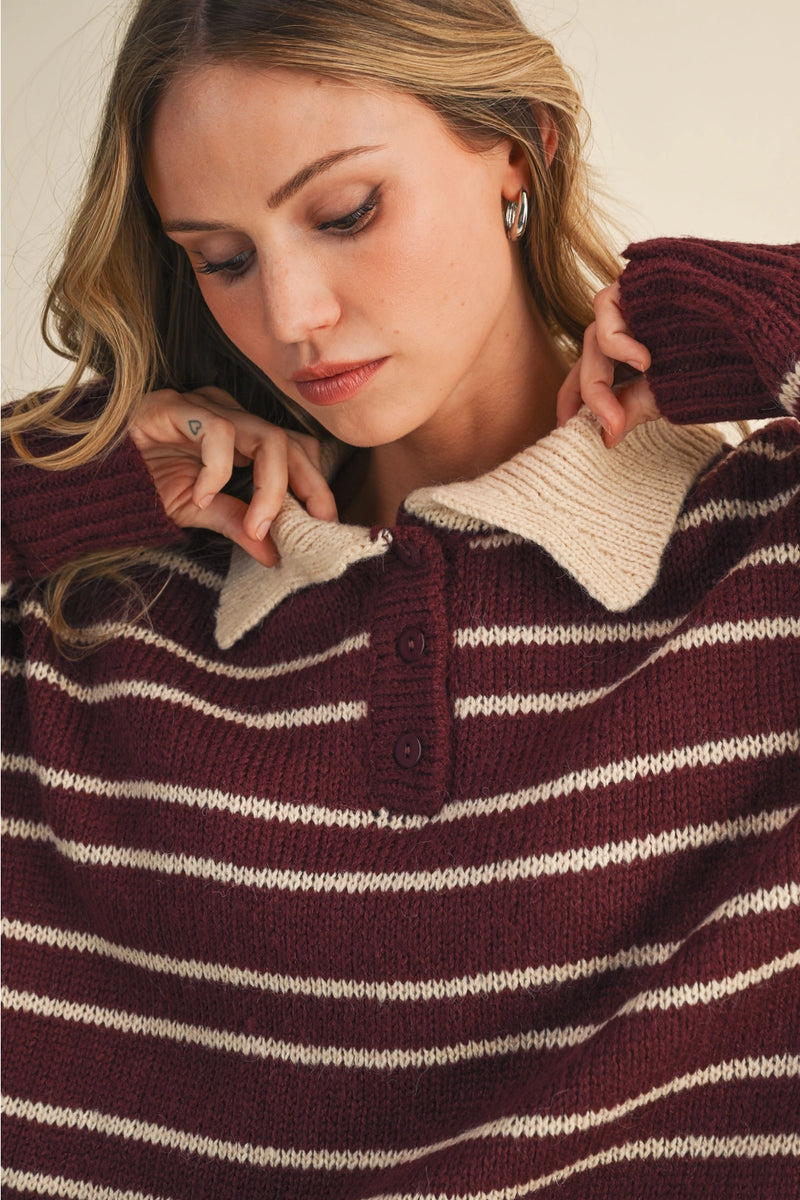 Sloane Collared Sweater