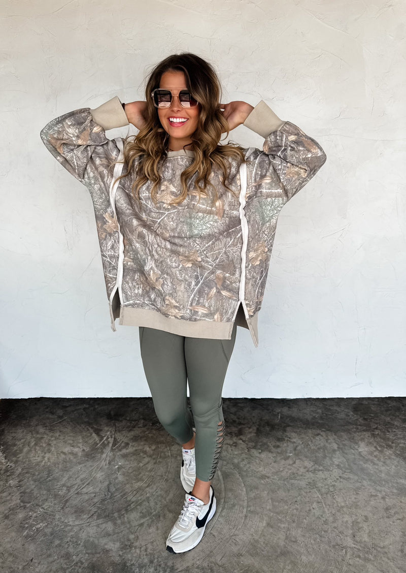 Camo Crewneck Sweatshirt