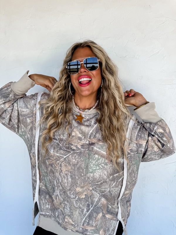 Camo Crewneck Sweatshirt