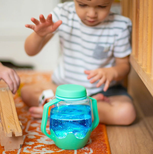 Glo Pals Sensory Play Jar | Teal