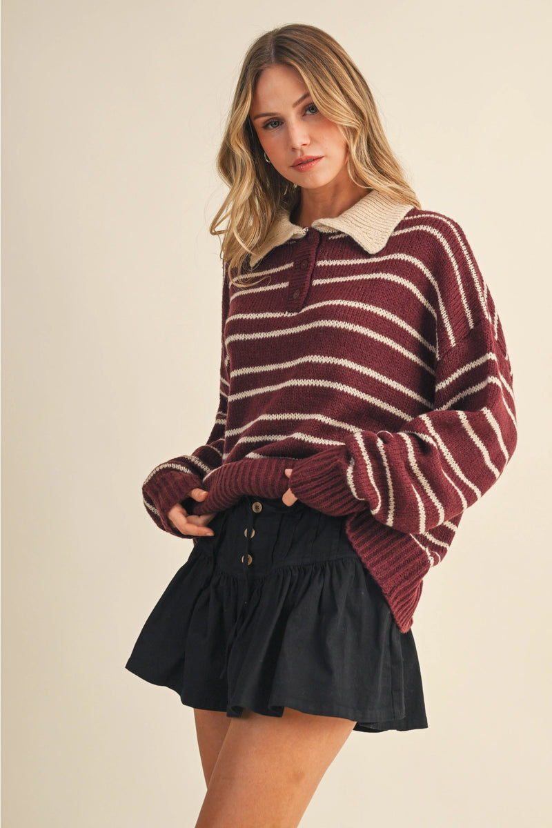 Sloane Collared Sweater