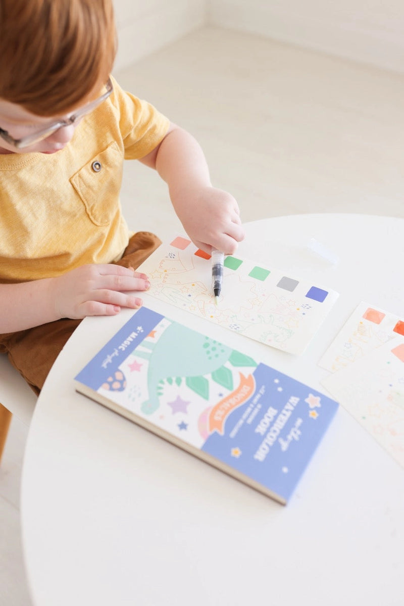 Dinosaur Watercolor Book For Kids