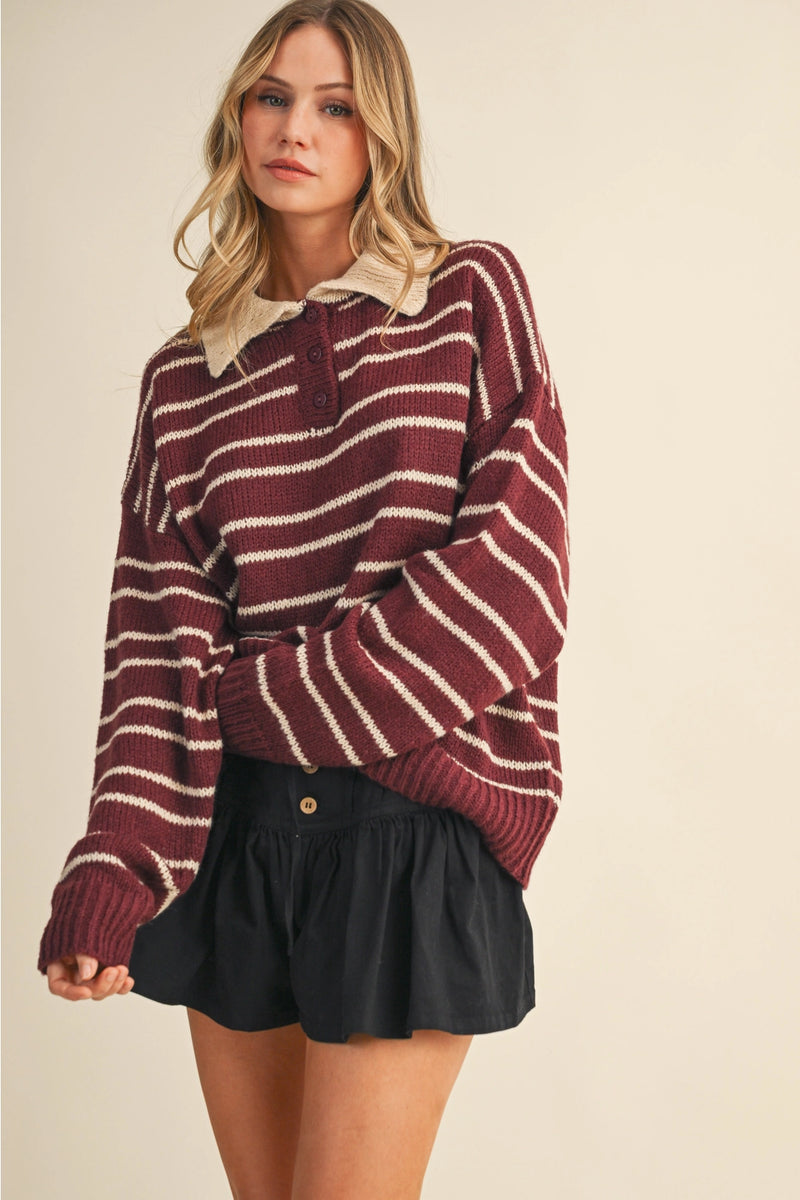 Sloane Collared Sweater