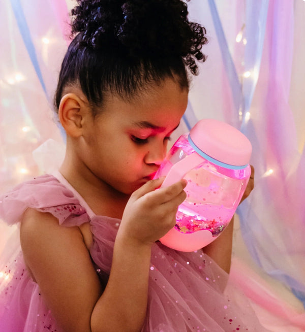 Glo Pals Sensory Play Jar | Bubblegum Pink
