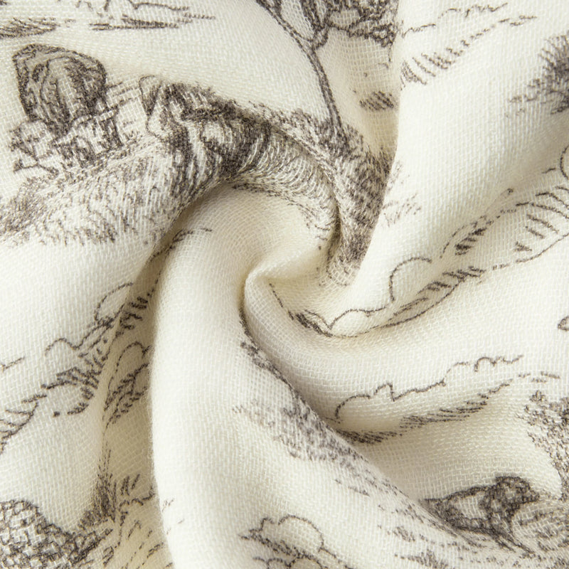 Country Toile Four Layer Burp Cloth