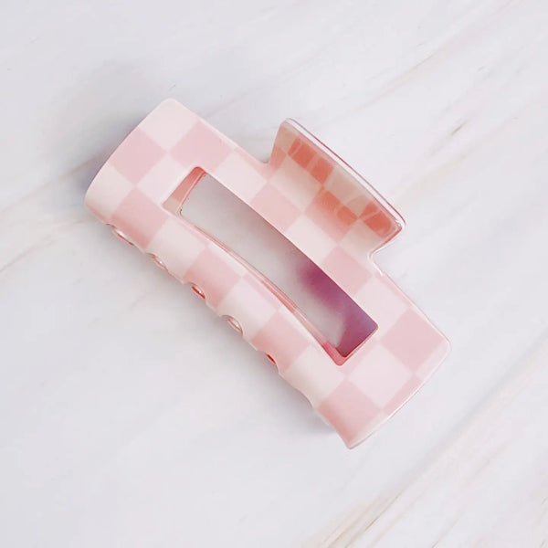 Checker Lovers Hair Claw Clip