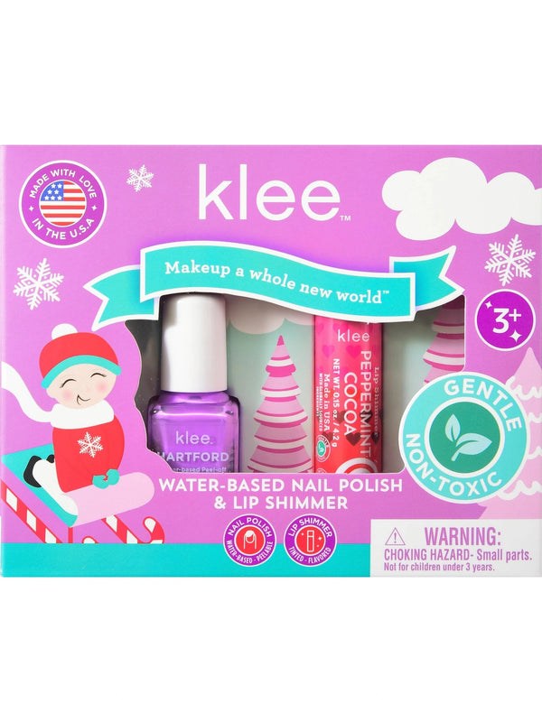 Klee Kids - Water-Based Nail Polish & Lip Shimmer Holiday Set