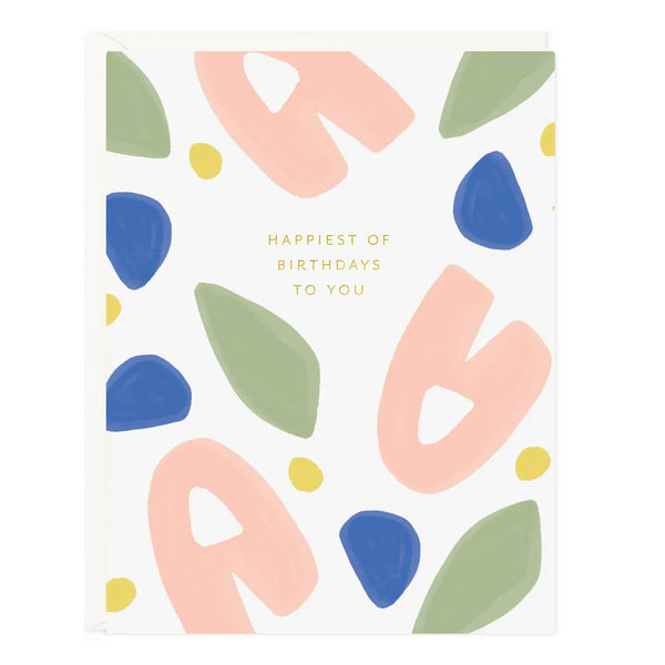 Birthday Floral Confetti Card