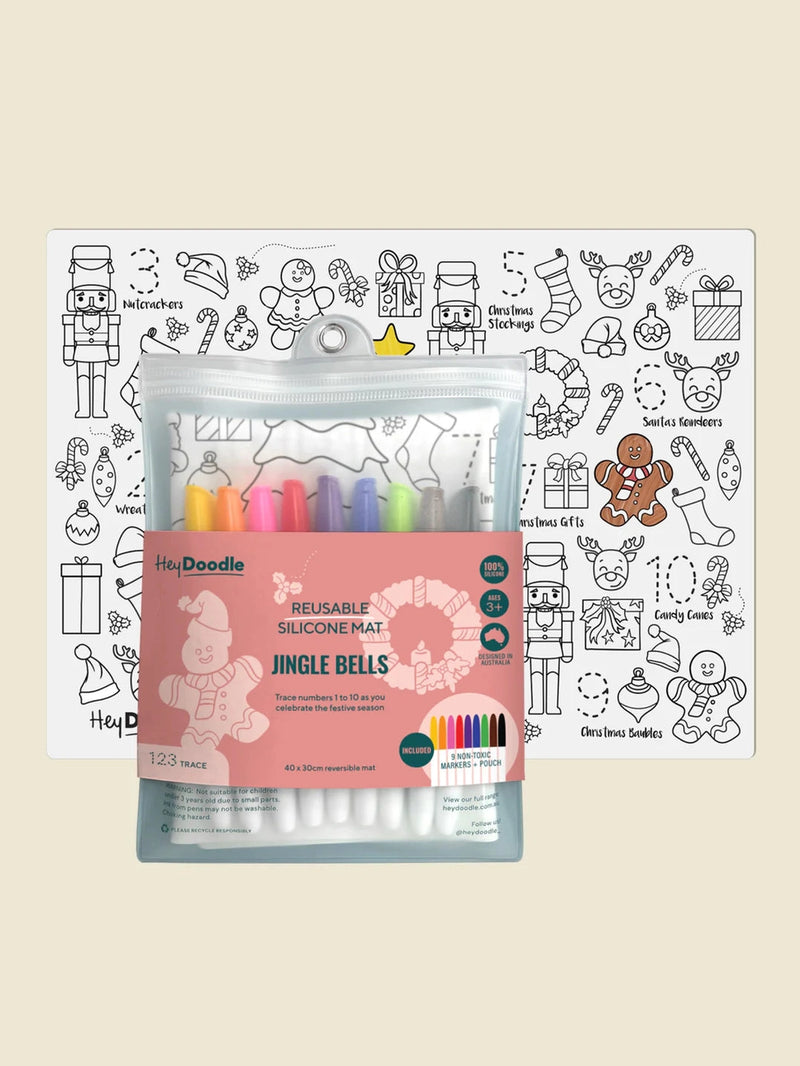 Jingle Bells Classic Coloring & Doodle Mat