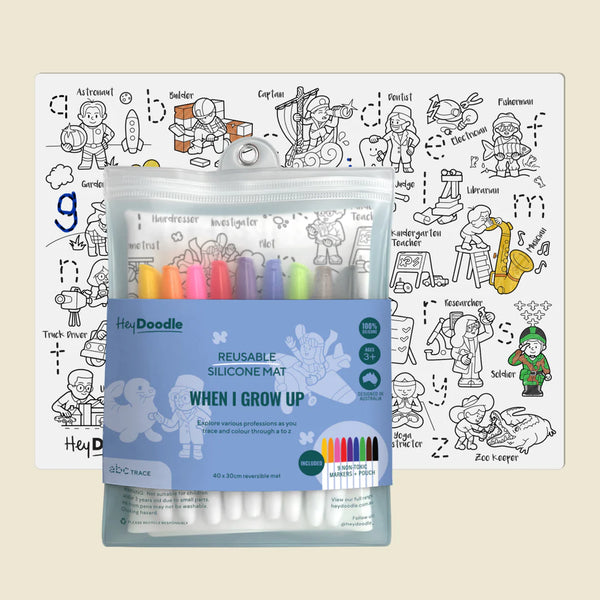 When I Grow Up Classic Coloring & Doodle Mat