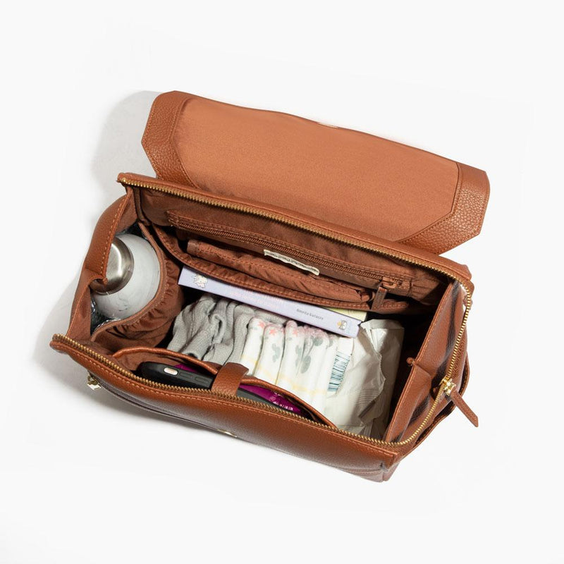 Cognac Classic Diaper Bag