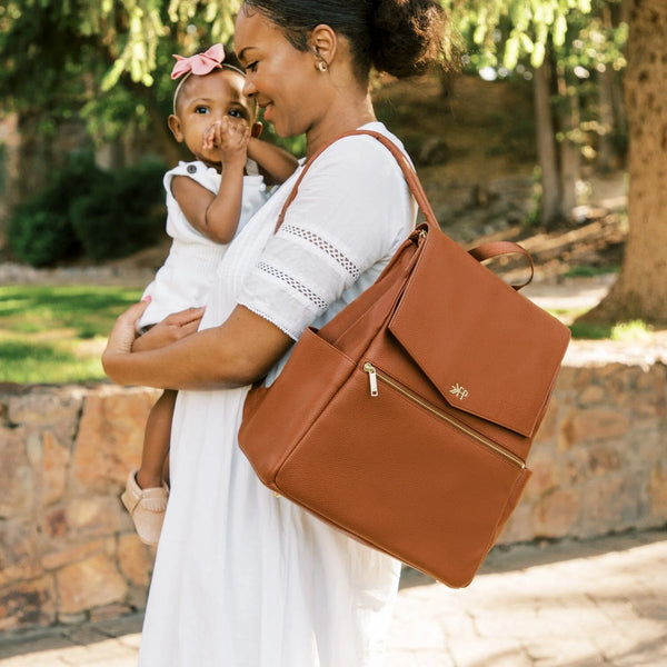 Cognac Classic Diaper Bag
