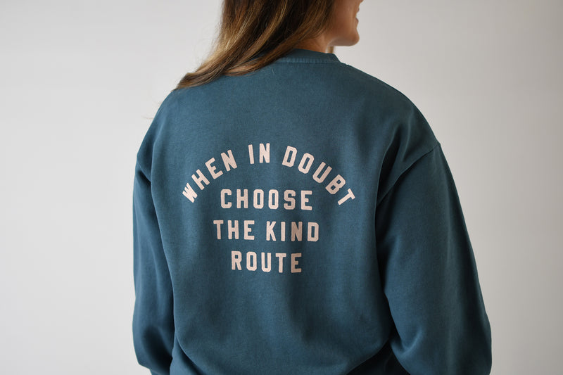 IT'S A GOOD DAY TO BE KIND SWEATSHIRT | PEBBLE BLUE