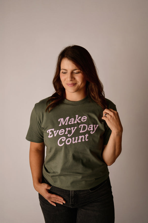 MAKE EVERYDAY COUNT TEE IN CYPRESS