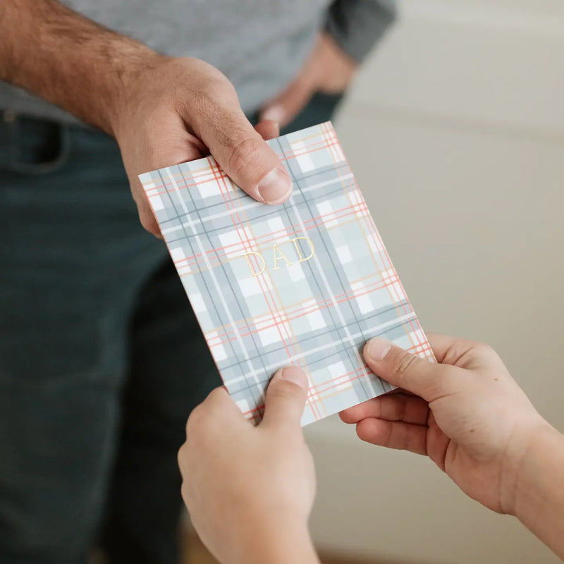 Dad Plaid Card