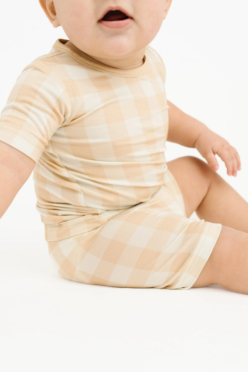 Desert Plaid Jammie Shorts Set