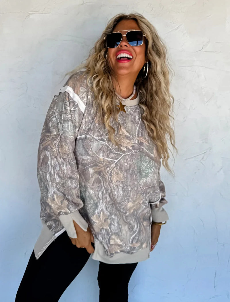 Camo Crewneck Sweatshirt