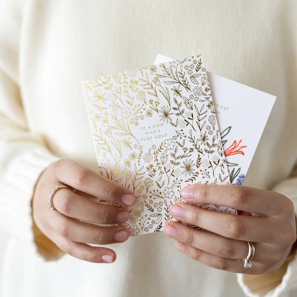Gold Mom Card