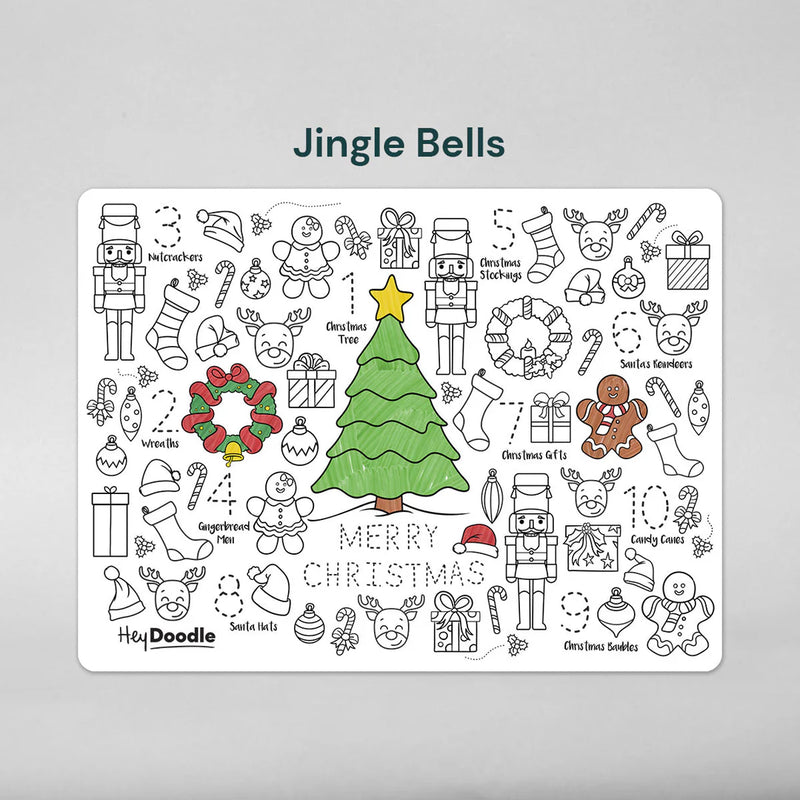 Jingle Bells Classic Coloring & Doodle Mat
