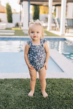 Floral One-Piece Swim Suit