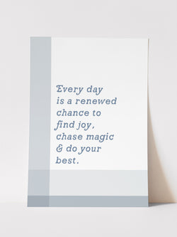 FIND JOY CHASE MAGIC DO YOUR BEST - ART PRINT
