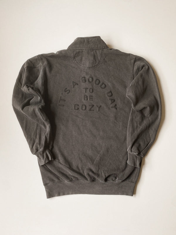 IT'S A GOOD DAY TO BE COZY SWEATSHIRT | VINTAGE BLACK
