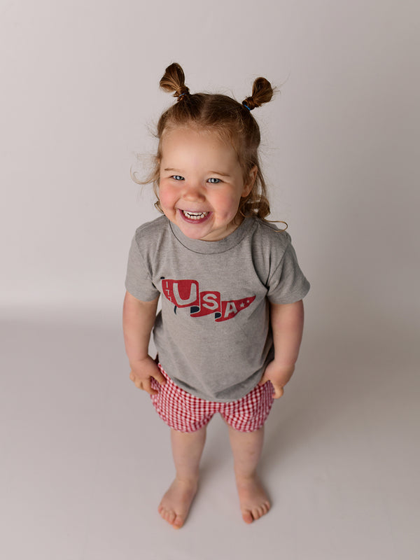 USA 1776 KIDS' TEE | GRAY