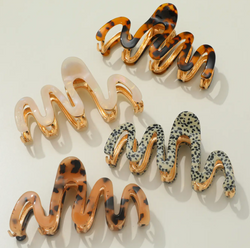 Claw Clips | Large Squiggle Clips