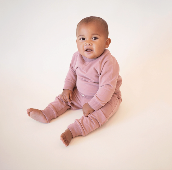 Sweatshirt + Jogger Matching Set | Mauve