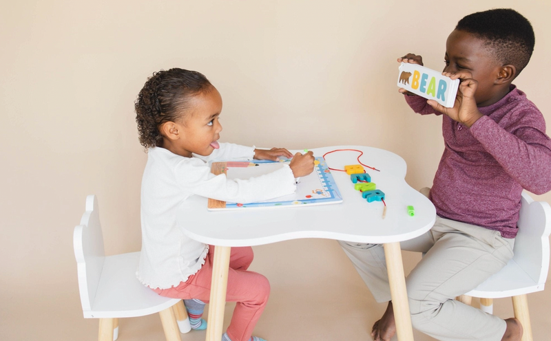Abc Puzzle Set with Flashcards, Whiteboard, Lacing String and Storage Bag