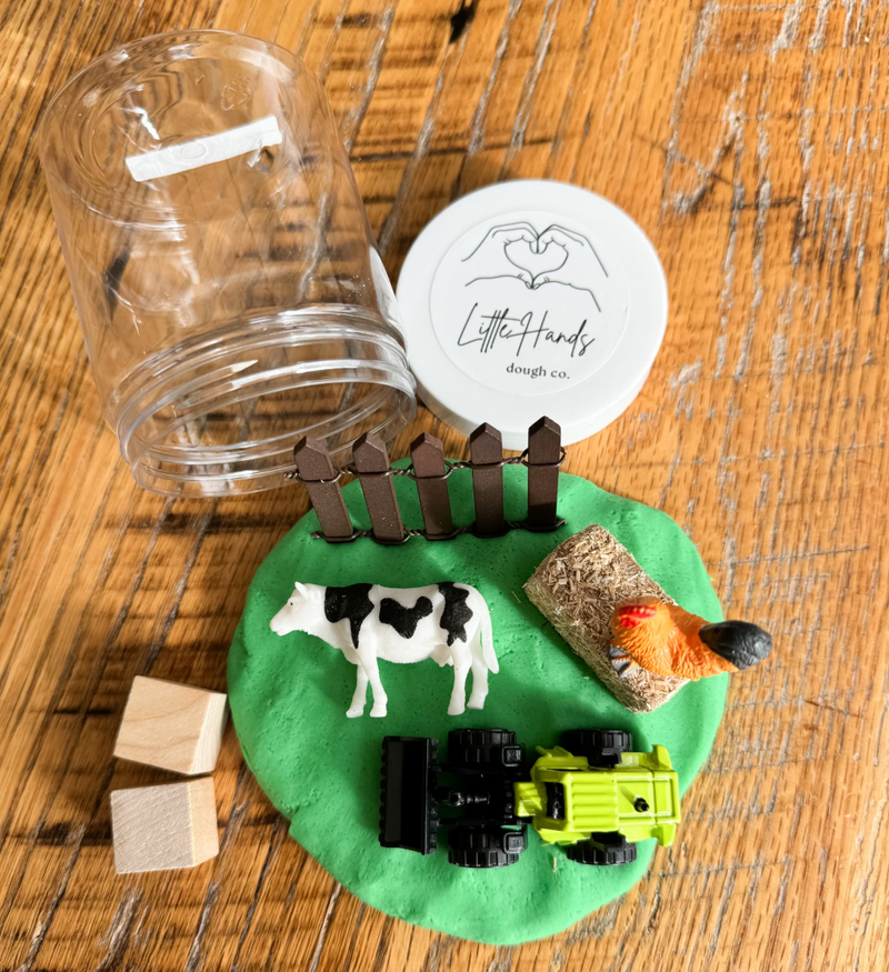 Farm Playdough Jar