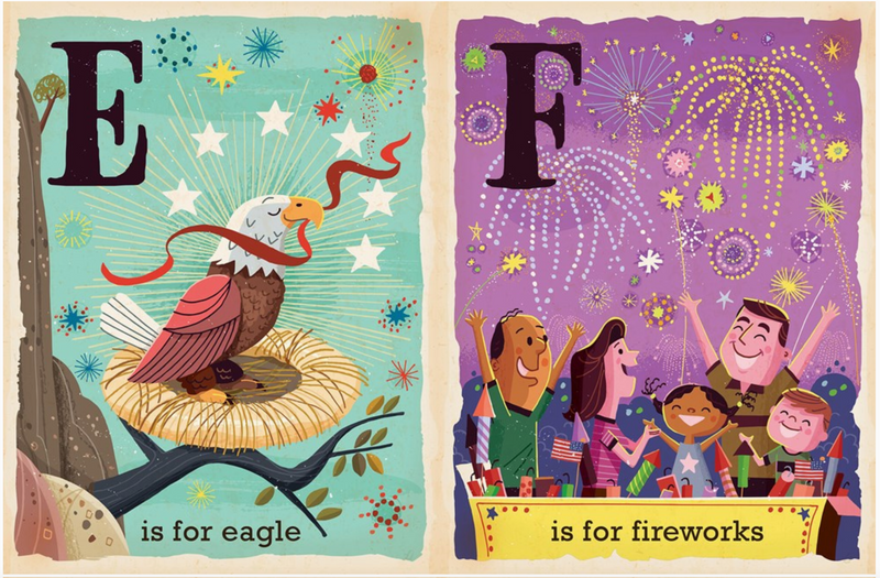 A Is For America: A Patriotic Alphabet Board Book