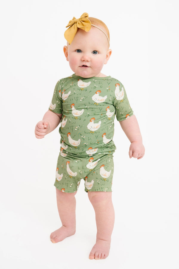 Spring Chicken Jammie Shorts Set