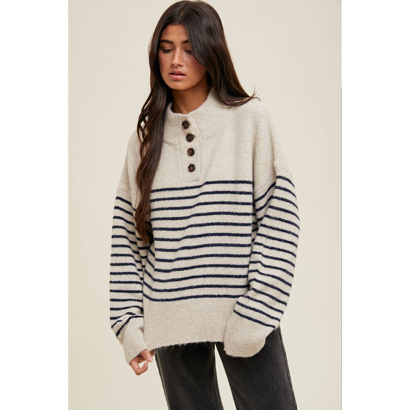 Brynn Half-Button Sweater