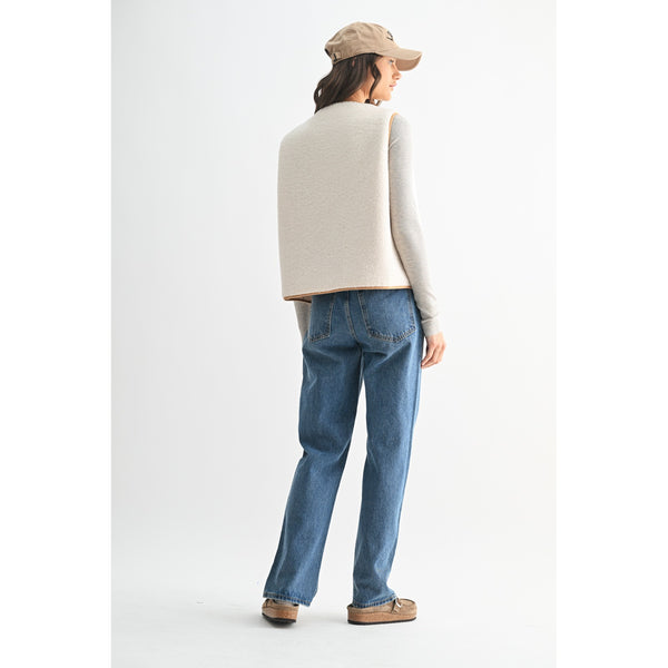 Tara Tie-Front Fleece Vest