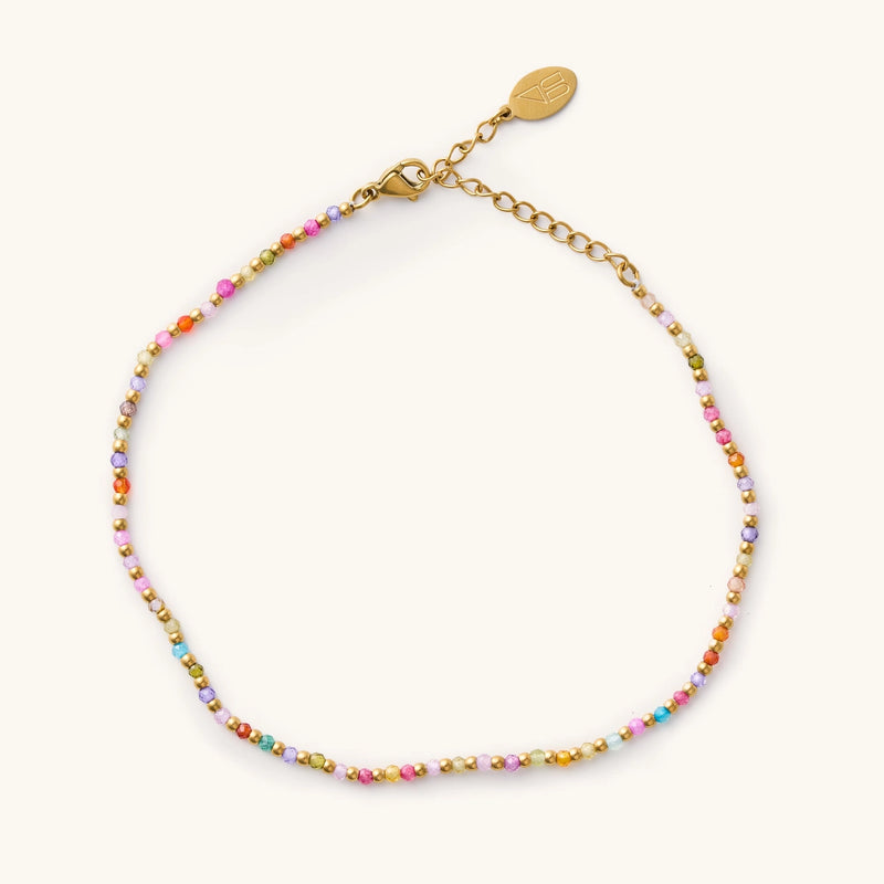 Multi Beaded Anklet – Storied Folk & Co.