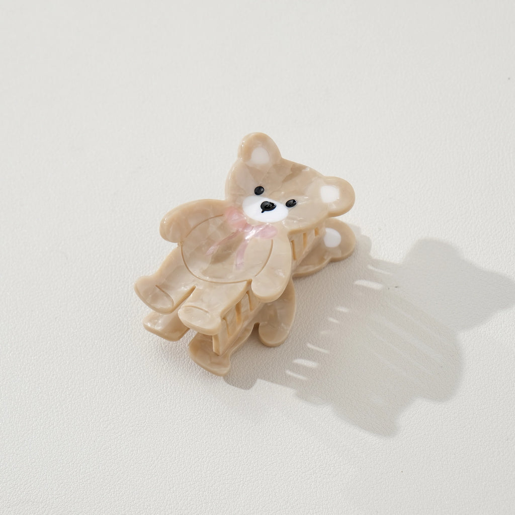 Teddy Bear Claw Clip – Storied Folk & Co display picture 2