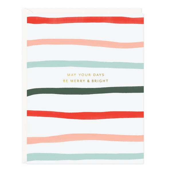 Merry & Bright Stripes Card