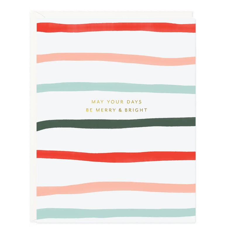 Merry & Bright Stripes Card