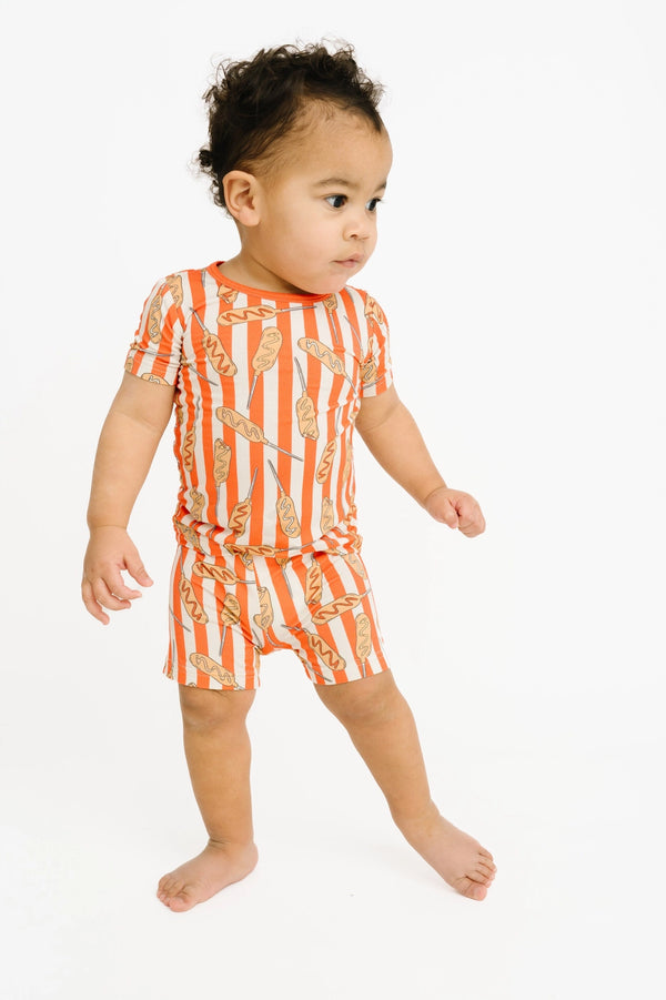 Corn Dog Bamboo Jammie Shorts Set