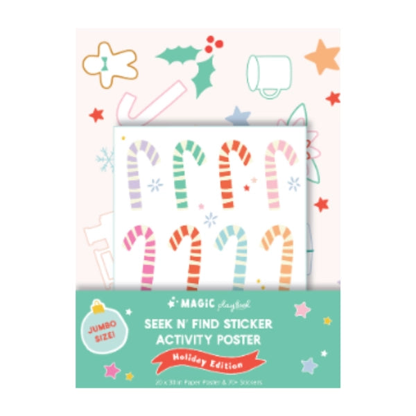Holiday Seek N' Find Sticker Poster