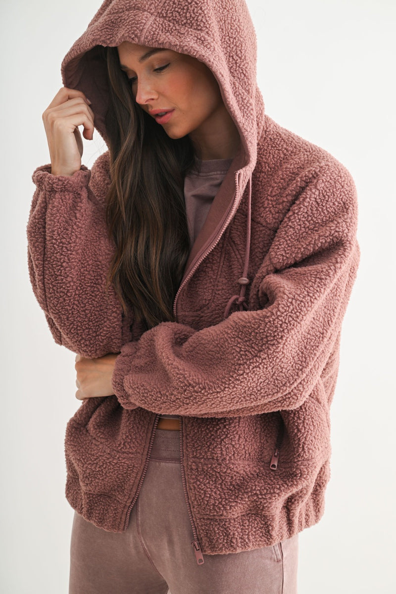 Amber Sherpa Zip-Up