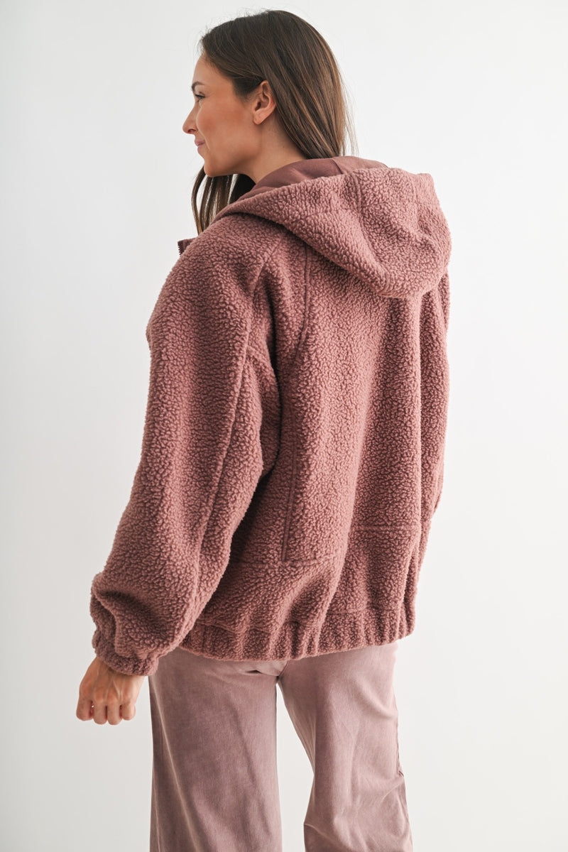 Amber Sherpa Zip-Up