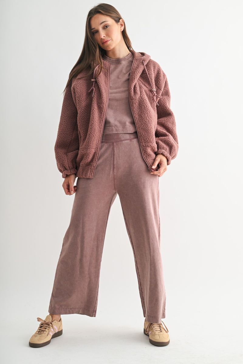Amber Sherpa Zip-Up
